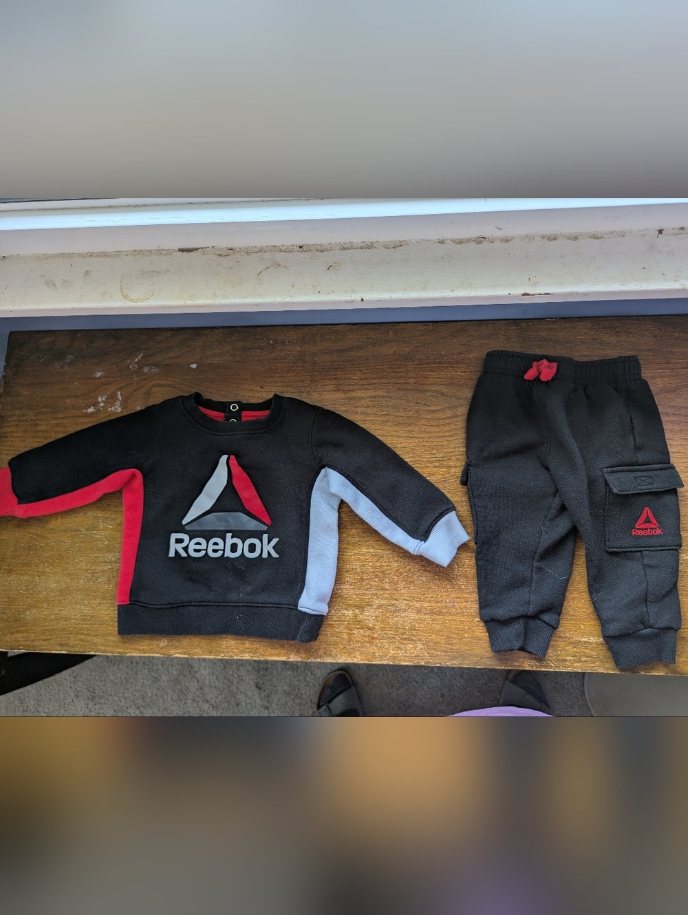 Reebok Baby Sweatshirt/Jogger Set